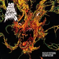   200 Stab Wounds - Piles of Festering Decomposition "Dripping Mold" Piss Yellow Olive Splatter Ltd. 500 LP